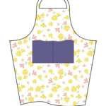 simulated image of shy dragonfly apron in yellow