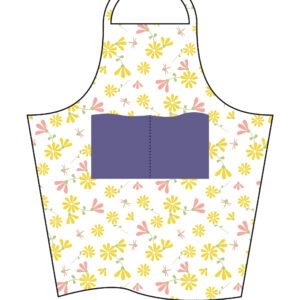 simulated image of shy dragonfly apron in yellow