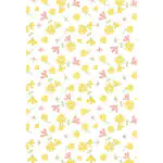 simulated image of shy and hiding dragonfly towel in blush and yellow