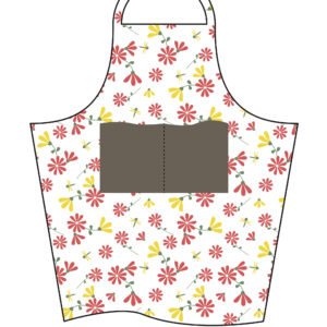 Flowers With Dragonfly APRON