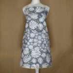 monster-ah design apron in oil on mannequin from hem and tassel