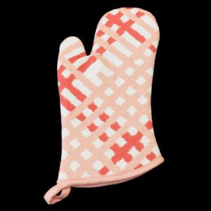 Jute impossible oven mitt in blush