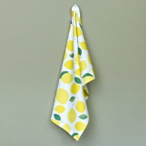 One hanging towel in Amalfi Lemon deisgn