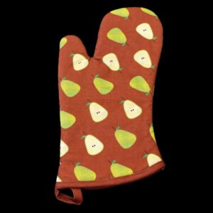 Oven mitt in faded pear design