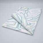 simulated image of towel in Squiggles geometry design