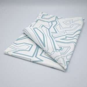 simulated image of towel in Squiggles geometry design