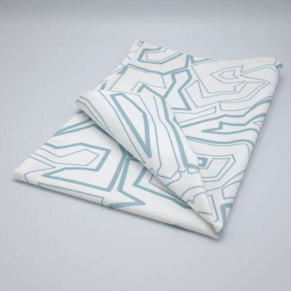simulated image of towel in Squiggles geometry design