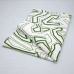 simulated image of towel in Squiggles geometry design