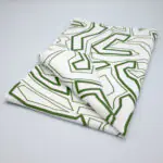 simulated image of towel in Squiggles geometry design