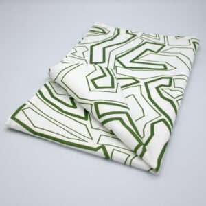 simulated image of towel in Squiggles geometry design