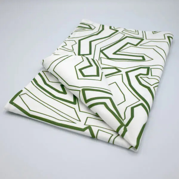 simulated image of towel in Squiggles geometry design