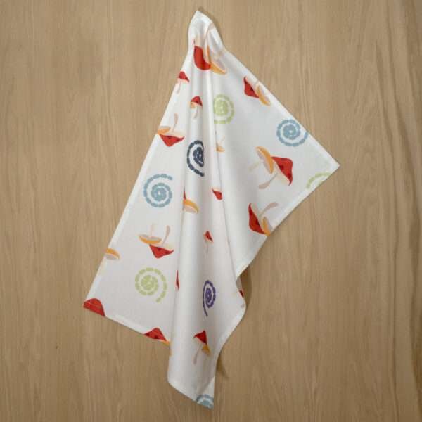 Cotton Tea Towel-Magic Mushroom - Image 4