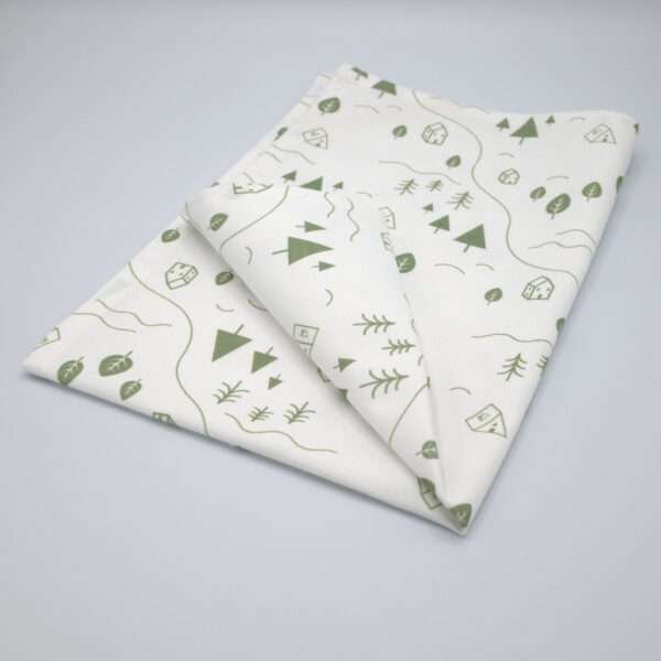 simulated image of kitchen towel in Tiny Countryside design