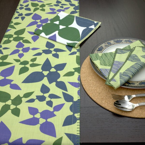 Celebration design Runner and Dinner Napkins LS from hem and tassel.png