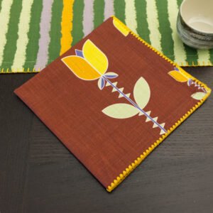 Lip tu Lip design Napkin in orange