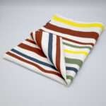 Not straight design bold-broad tea towel folded from hem and tassel
