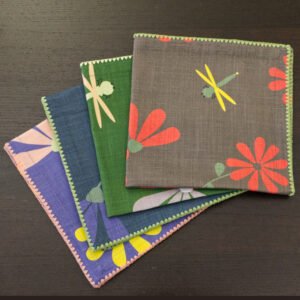 Shy Dragonfly design dinner napkins in all colors