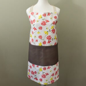 apron on mannequin in shy dragonfly summer design