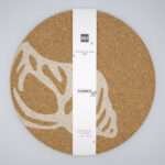 home by the sea design set of four cork placemats with bandroll from hem and tassel