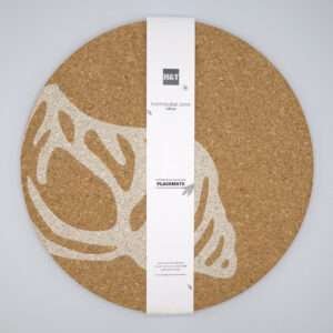 home by the sea design set of four cork placemats with bandroll from hem and tassel