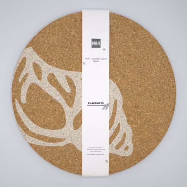 home by the sea design set of four cork placemats with bandroll from hem and tassel