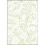 simulated artwork of Mint towel in squiggles geometry design