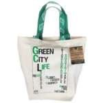 One reusable cotton canvas shoppping tote bag