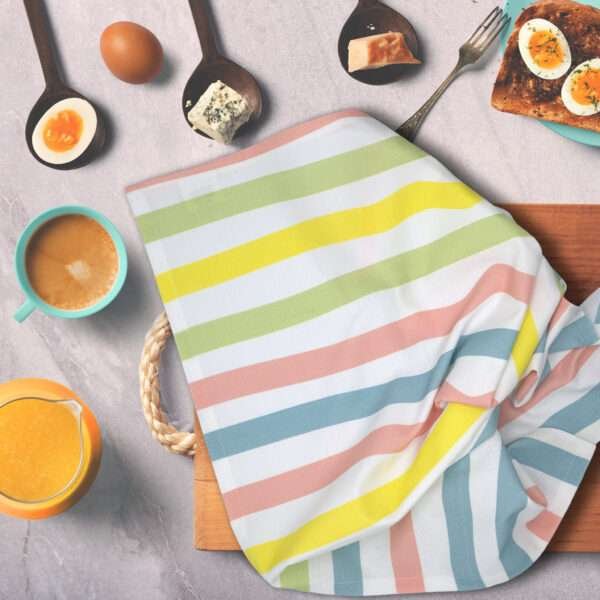 NOT STRAIGHT-towel-STANDARD MILD-on chopping board kitchen count