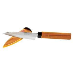 02761-A super sharp paring knife with 4" blade made in Japan, by dte from hem and tassel