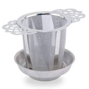 04441-Tea strainer with handles and collector cup by dte from hem and tassel