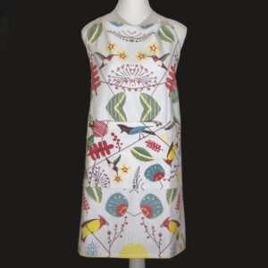 Birds design cotton arpon on mannequin by DTE from Hem And Tassel