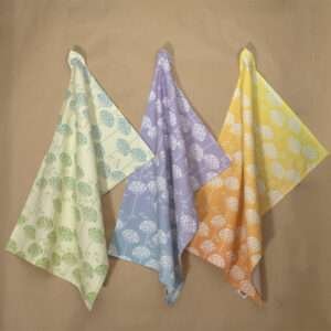 Dandelions design set of 3 Hanging kitchen towel by DTE from Hem And Tassel