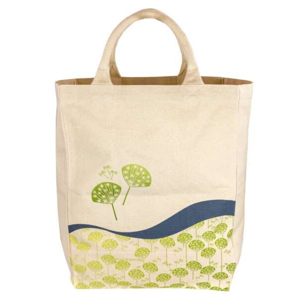 Large canvas tote with dandelions design by dte from hem and tassel