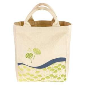 Medium canvas tote with dandelions design by dte from hem and tassel