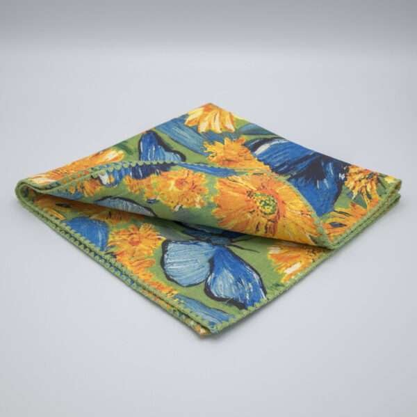 butterflies design dinner napkin folded by DTE from Hem And Tassel