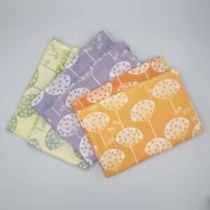 dandelions design set of 3 towels topt view by DTE from Hem And Tassel