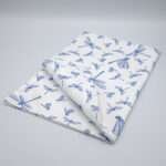 dragonflies design towel folded front view by DTE from Hem And Tassel