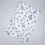 dragonfly design towel top view by DTE from Hem And Tassel