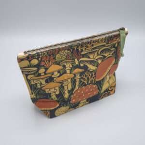 mushroom forest design large pouch by DTE from hem and tassel