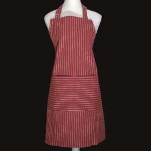 pinstripes design in madrone pro-grade cotton arpon on mannequin by DTE from Hem And Tassel