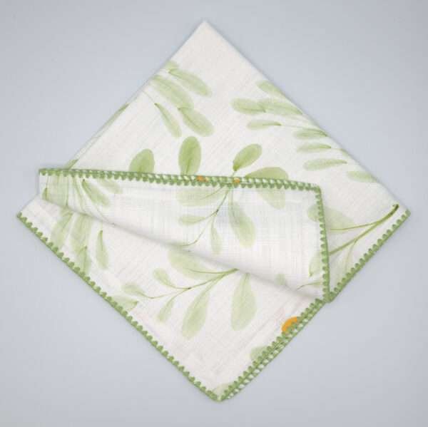 watercolors design dinner napkin top view by DTE from Hem And Tassel
