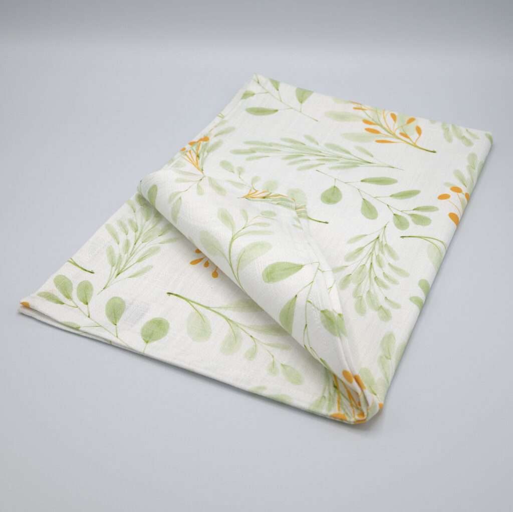 watercolors design towel folded front view by DTE from Hem And Tassel